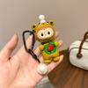 Portachiavi Bambola Ciondolo Labu Ciondolo Borsa Argilla Dipinto a Mano Piccolo Regalo Portachiavi Cartone Animato Bubu