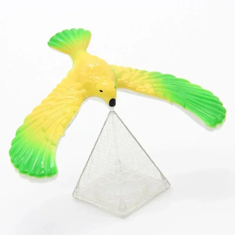 

Balancing Eagle Pyramid Stand Magic Bird Desk Decor Novelty Toy Funny Gadget Miniature Figurine Children s Gift