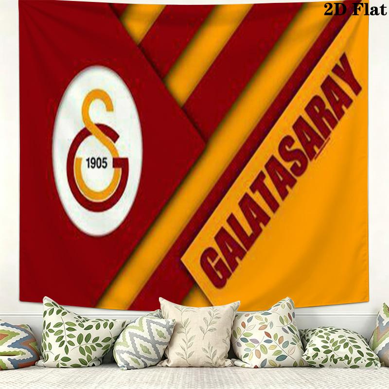 Galatasaray Wall Tapestry Aesthetic Wall Hanging Printed Fabric Blanket Decorative Tapestries for Bedroom Living Room Home Decor