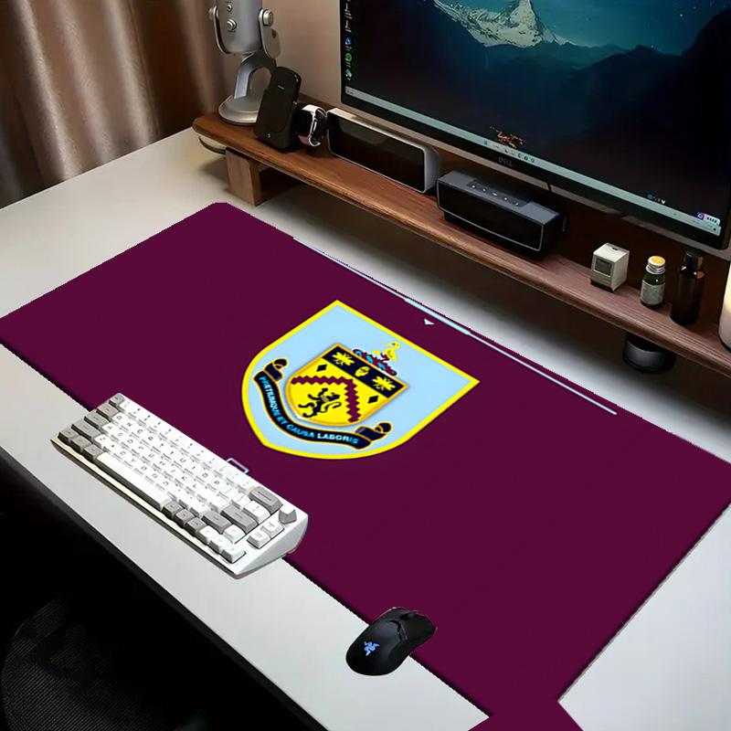Football Club Burnley Mouse pad Office Desk Mat, Gaming Mouse Pad Mousepad, keyboard pad,Heavy-Duty Non-Slip Rubber Backing, Gift