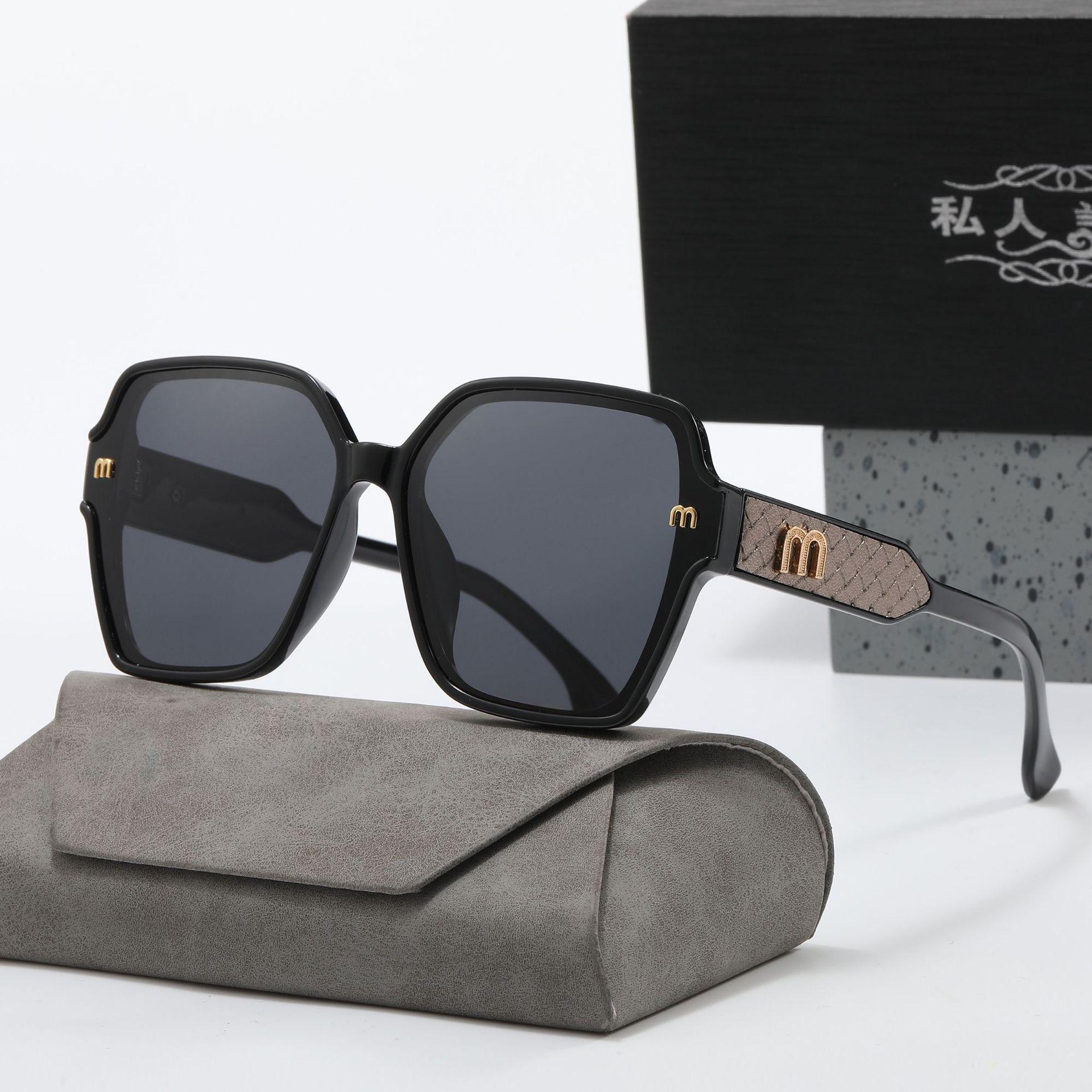 

Womens Oversized Polarized Sunglasses UV Protection Luxury Street Style Natural Makeup Fashion Sun Glasses чорний