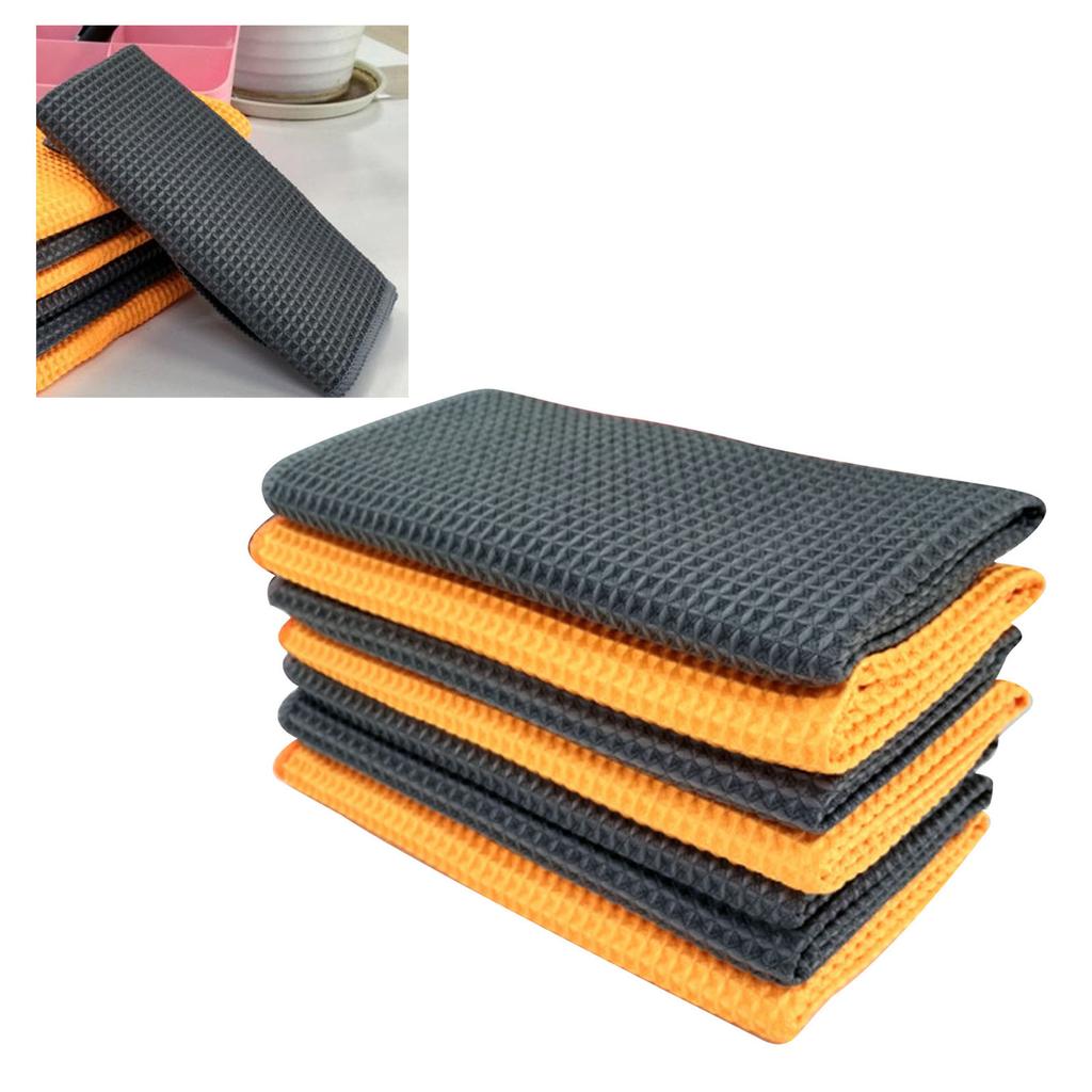 Car Cleaning Towel Highly Absorbent Multifunctional Microfiber Waffle Washing Towels for Window