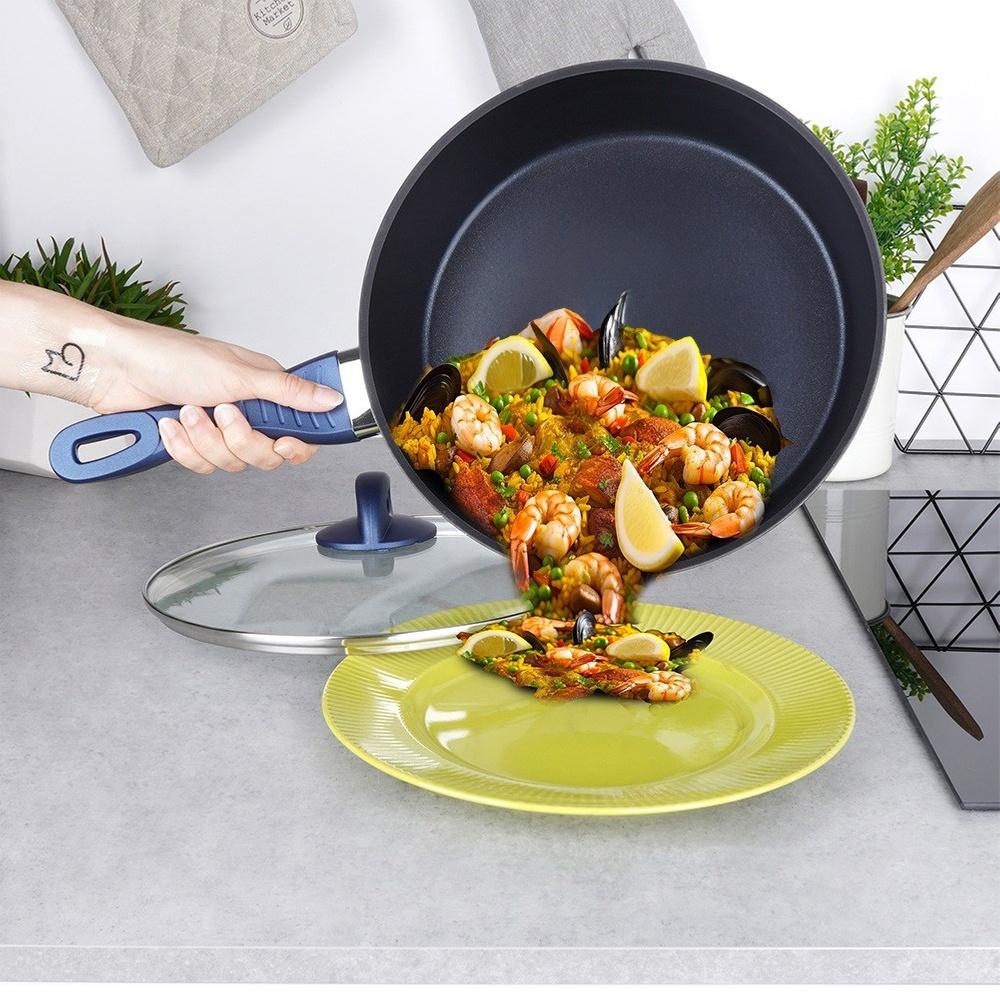 Diamond Non-stick Frying Pan with Glass Lid DIAMANT 28 Cm