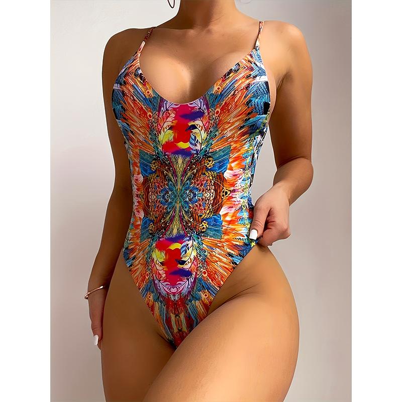 TS JYL-SW197 Solid One-Piece Swimsuit, High-End Sexy Luxury Swimwear For Beach S