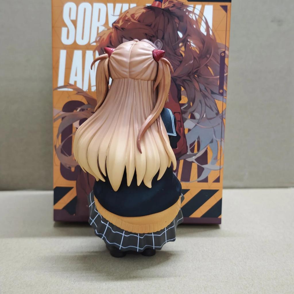 Box Anime NEON GENESIS EVANGELION EVA Asuka Langley Soryu School Uniform Style Figures PVC Model Toys Doll Ornament Collected