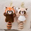 Entzückender Waschbär & Panda Plüsch Schlüsselanhänger Anhänger Spielzeug Geschenk
