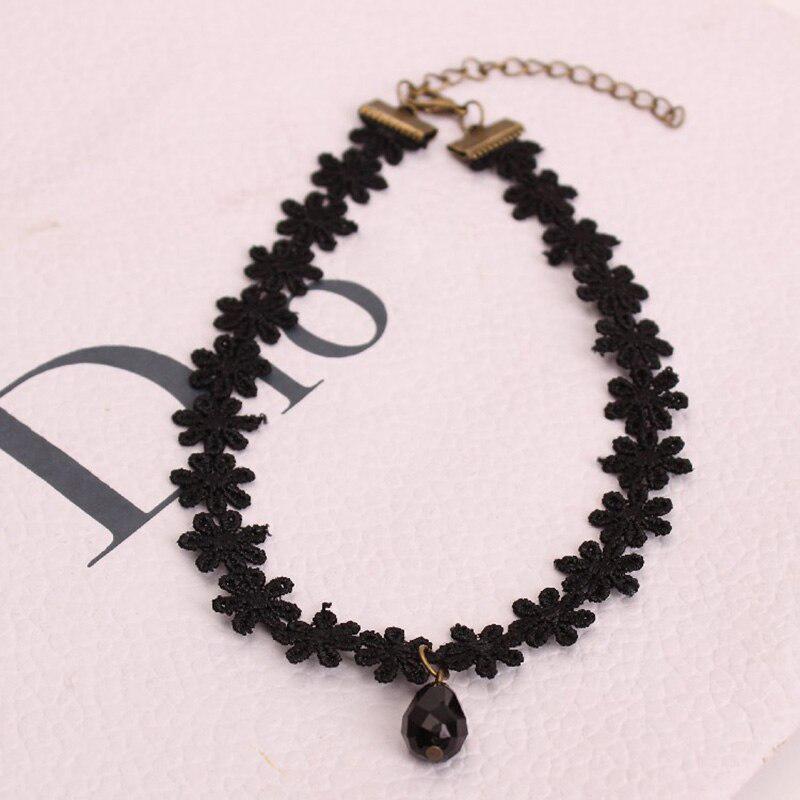 Buy Fashion Choker Black Flower 