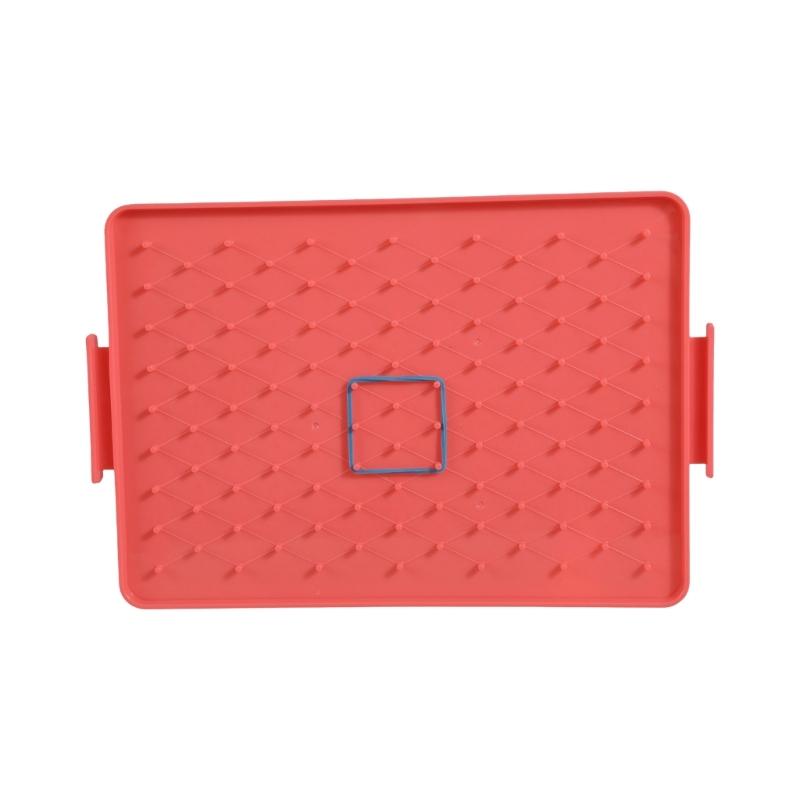Light Weight Geometry Pegboard Portable Geoboard Math Teaching Aid For Spatial Reasoning Development Kids Age 5+