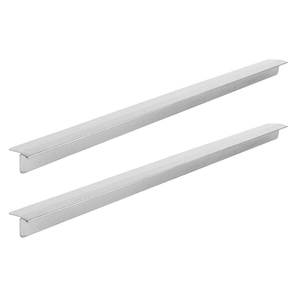 2 Pack Stainless Steel Stove Crevice Covers Easy Clean Heat Resistant Stove Crevice Filler Suitable for Even Surface
