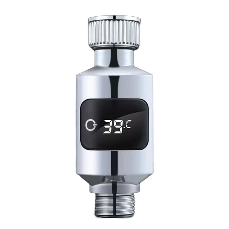 

Easy Installation Shower Temperature Monitoring Gauge for Babies Seniors and Expectant Mother Featuring LED Screen 1