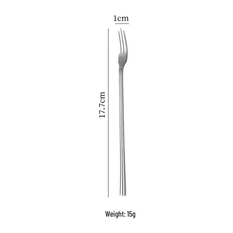 

ZISIZ 304 Stainless Steel Piano Handle Ice Fork Set