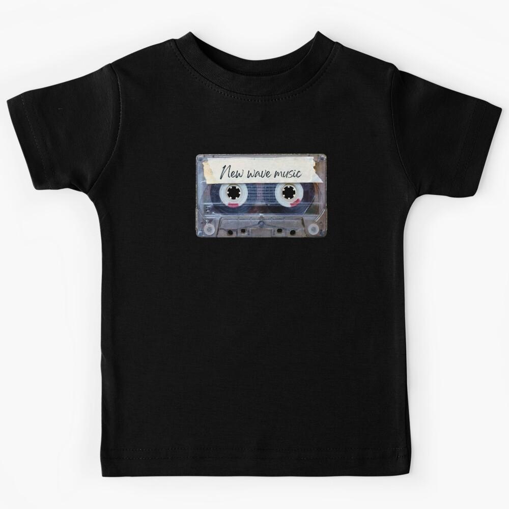 Best of New Wave Music Songs Style Cassette Old School Kids T-Shirt 140