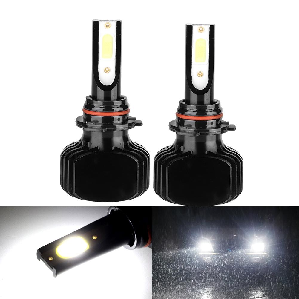 2 Stück Auto LED Scheinwerfer ohne Lüfter 9006 HB4 6000K L5 Weißes Licht