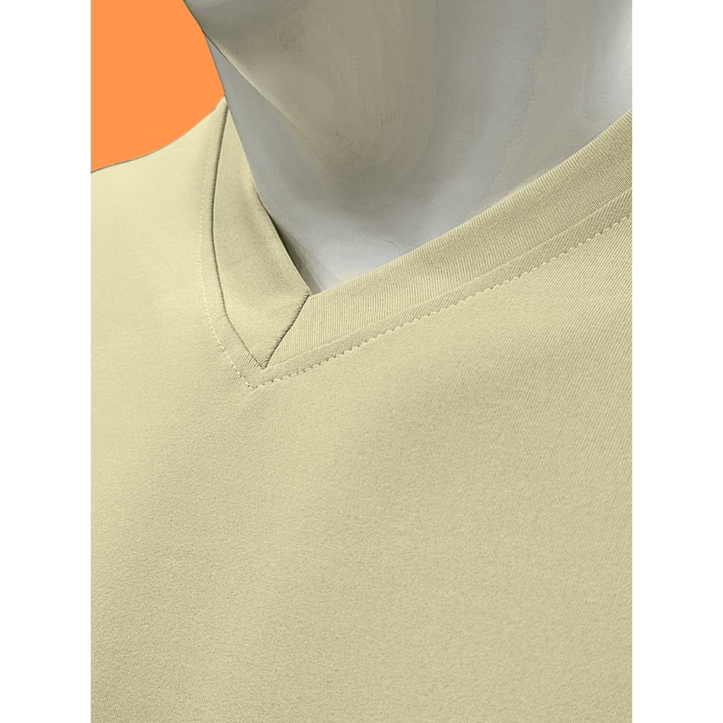 Men's V-Neck Long Sleeve T-Shirt, Color Soft Comfortable Base Layer Top for Everyday Wear