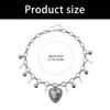 Distressed Heart Shaped Thorn Pendant Necklace With Imitation Pearls Adjustable Clavicle Chain Gift For Her