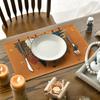 4pcs Autumn Tree Placemats – Orange & Rust Fall Forest Design, 12x18in, Vintage Style for Thanksgiving & Home Dining Decor