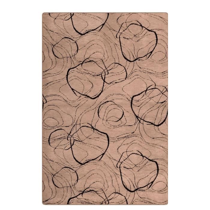 Tapis de couloir - VERA - 80 x 150 cm - Beige - Rectangulaire - Moderne