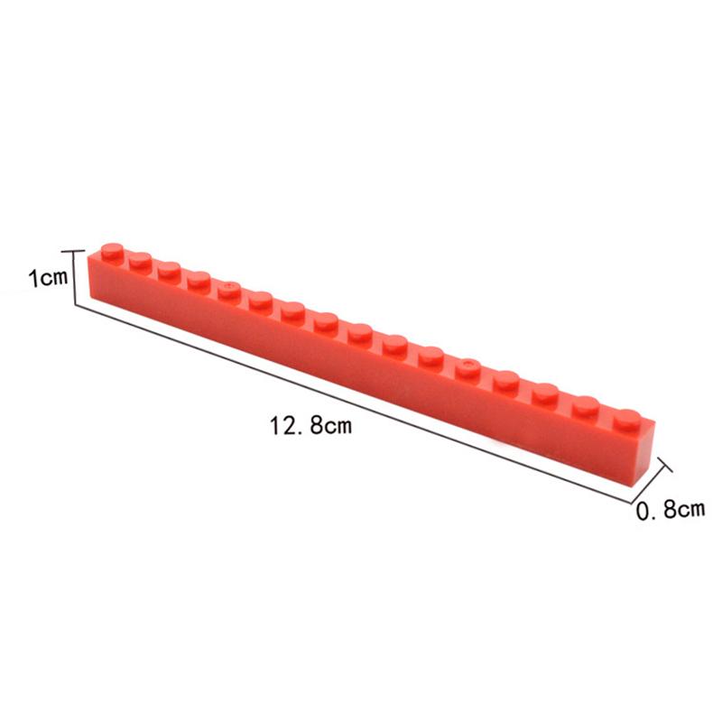 50PCS 1x16 Dots DIY Building Blocks Thick Figures Bricks Educational Creative Size Compatible With Brands Toys for Children 2465