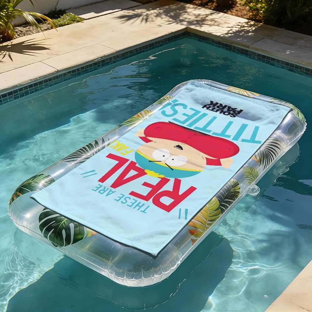 funny kawaii cartoon art S-South Park soft Beach Towels Trip swim Pool bathing Towel Gym Spa home Decor Gift Holiday Vacation