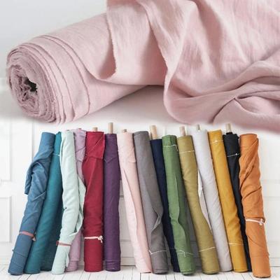 280cmx100cm Reiner Leinenstoff zum Nähen Quilten Stoffe Basteln Taschen Babykleidung Kleid Bettwäschesets Handgenäht