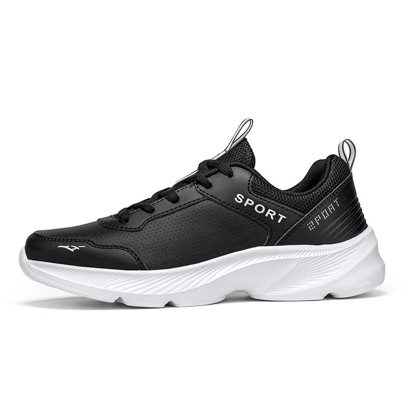 Jogging Shoes Four Seasons Waterproof Lightweight Running Shoe Women Leather Soft Casual Sneakers Ladies Non-Slip 35-41