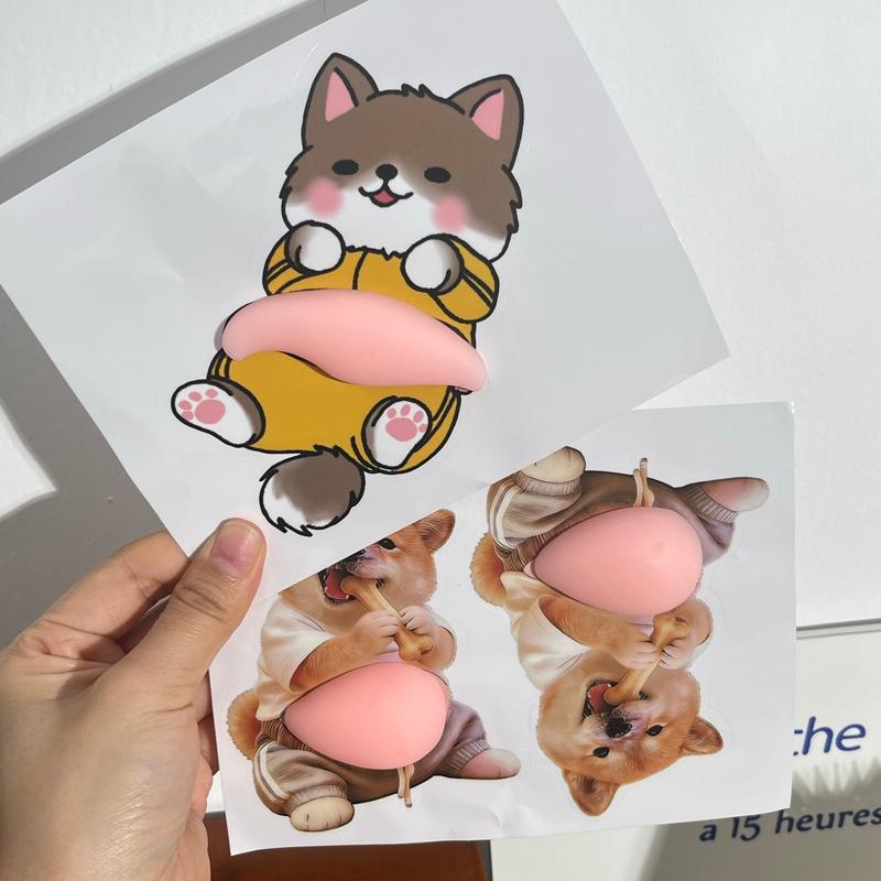 Soft Belly 3D Stickers Funny Decals Party Stickers Party Favors Phone Case Sticker Decorations Anti-Collision Stickers