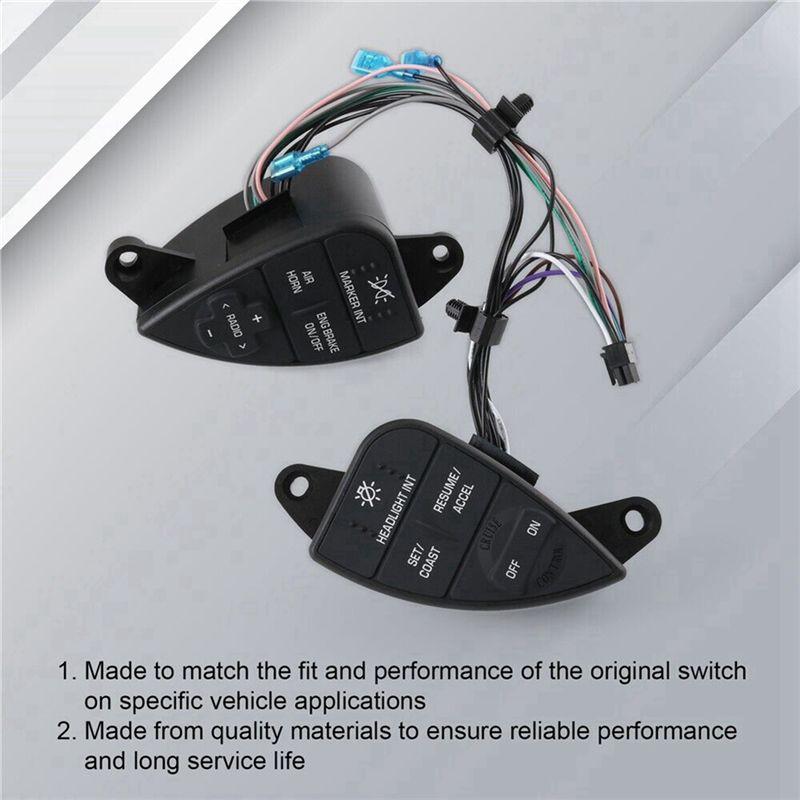 Portable Replacement Car Cruise Control Switch For International Prostar Steering Wheel Mounted 2007-2016