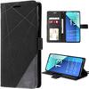 Case for Xiaomi Redmi Note 13 4G (not for 5G) Anti-Scratch 360 Degree Protection Black PU Leather