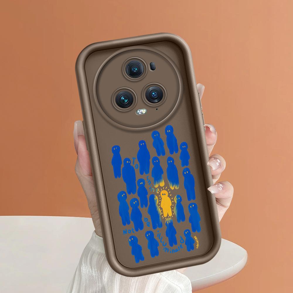 Soft Silicone Square Ladder Printing Pattern Phone Casing Full Cover Camera Shockproof Protection Rubber Case for Huawei Honor