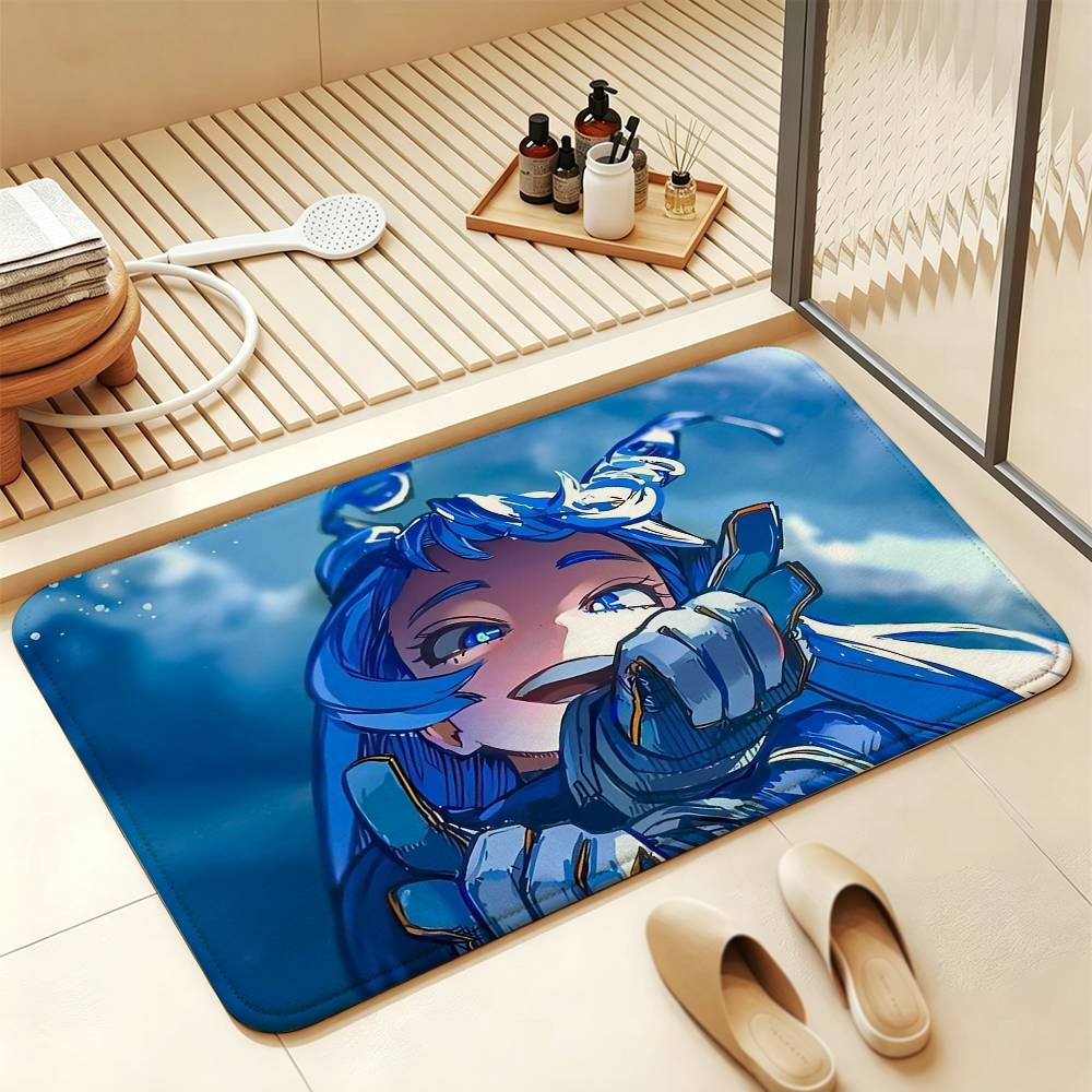 N-Nejire My Hero A-Academia Soft Comfortable Short Plush Rug Carpet mat Anti‑Slip Floor Mat Machine Washable Home Decor