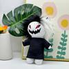 27cm Zxc Black White Bar Teeth Cat Plush Toy Halloween Scary Doll For Kids Birthday Gift