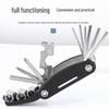 16-in-1 Folding Bicycle Repair Tool: Tire Patch, Wrench, and Socket Chrome-Plated Kit for Mountain Bikes