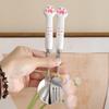 Girly Cat Paw Stainless Steel Cutlery Set - Chopsticks, Fork & Spoon
