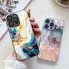 Tempered Glass Marble Stone Case For iPhone 11 Funda iPhone 16 17 16E 13 14 15 Pro Max 12 7 8 Plus SE 16promax 13promax Cover