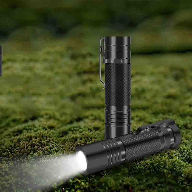 Mini Flashlight Aluminum Alloy Built-in Battery USB-C Charging Outdoor Household Bright Flashlight