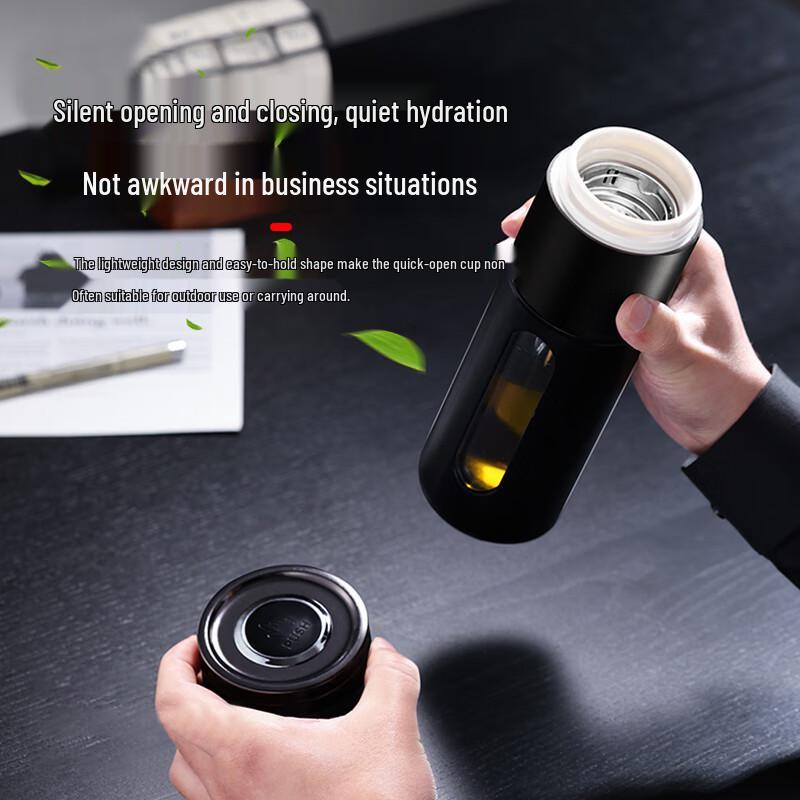 Xinke 420ml Double-Layer Tea Infuser Glass Cup