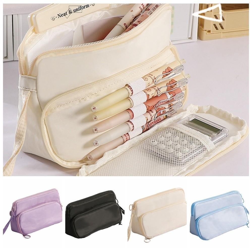 Double-layer Ladder Pencil Case Large Capacity Stationery Bag Kawaii Pencil Bag Boys Ang Girls