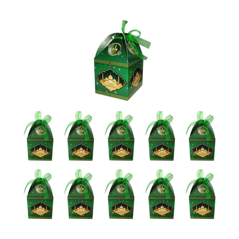 

Foldable Snacks Storage Container with Star Castles Theme for Holiday Celebration and Gift Wrapping зелёный