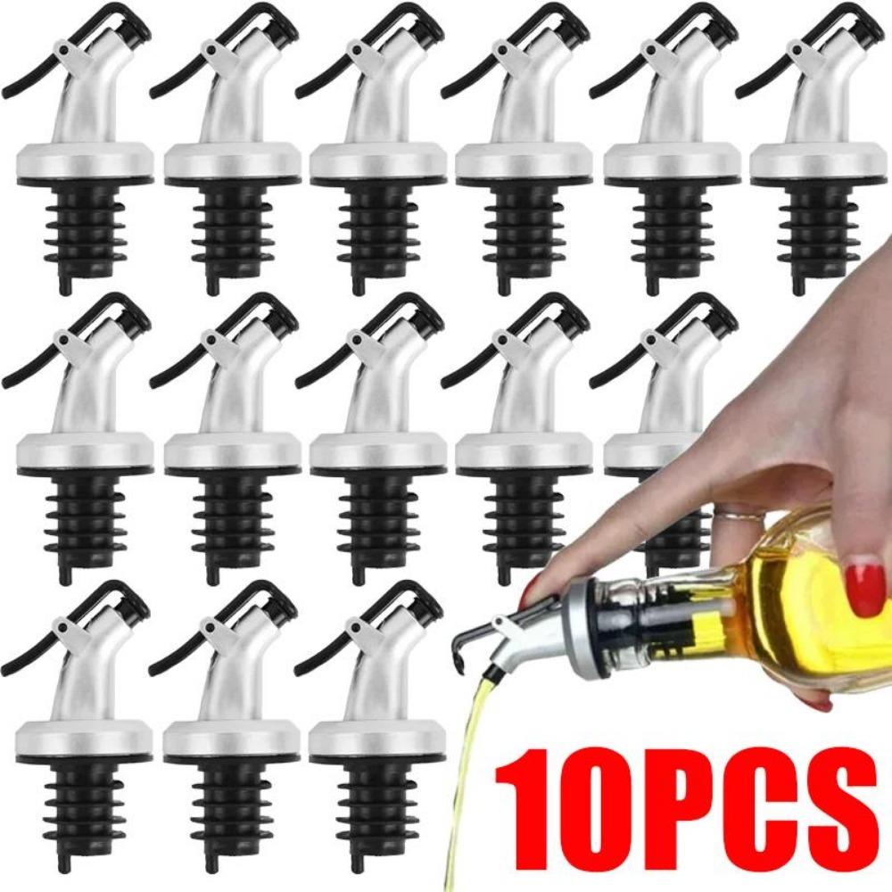 Oil Sprayer Oil Bottle Stopper Lock Plug Seal Leak-proof Food Grade Rubber Nozzle Liquor Dispenser Wine Pourer For Kitchen Bar