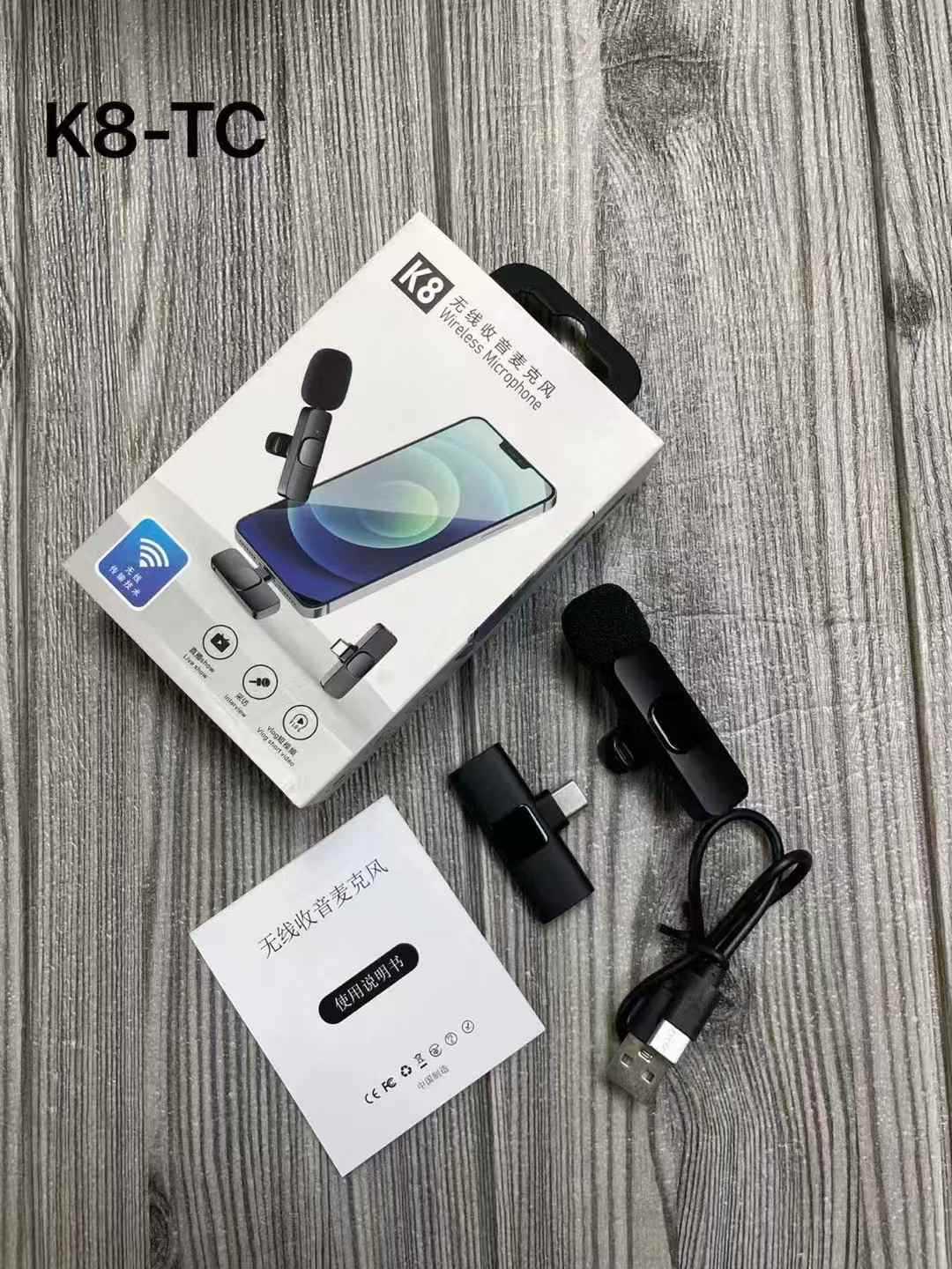 

Бездротова Bluetooth-система петличних мікрофонів для подвійного запису на відкритому повітрі - Зменшення шуму для прямої трансляції