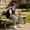 Boys' Elastic Waist Pants - Performance Dress Slacks
