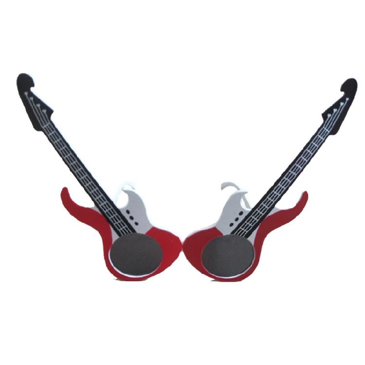 

Light weight Guitar Sunglasses Vintage Punk Eyeglasses Outdoor Children Glasses for Family Reunions and Celebration 1