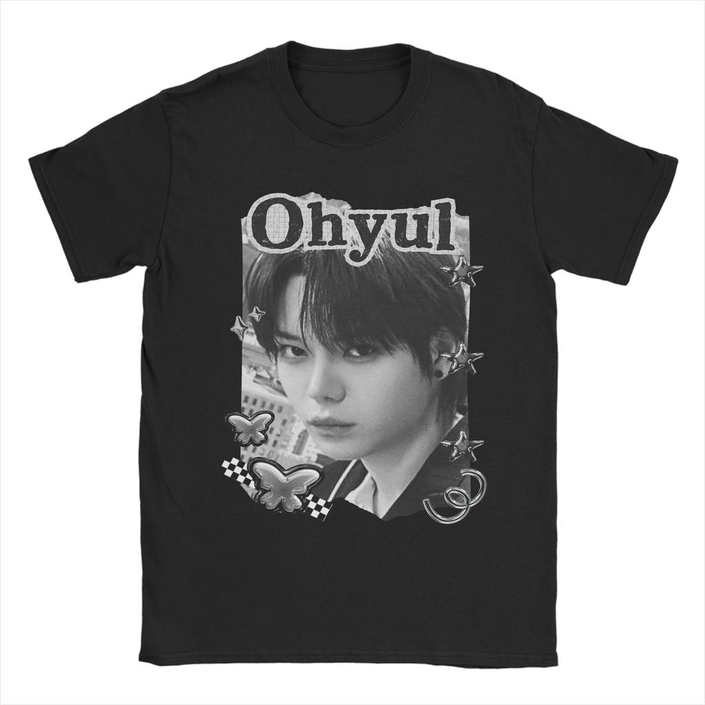 Unisex Lngshots Kpop Boy Group Ryul T Shirt Pure Cotton Tops Awesome Short Sleeve Crew Neck Tees Party TShirts