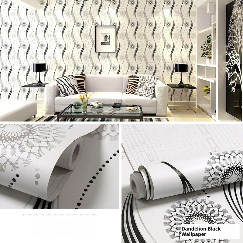 Selvklebende Tapet Pastoralt Blomstermønster Selvklebende Tapet Soverom Stue Møbler Renovering Vanntett og Fuktsikker 10 Meter