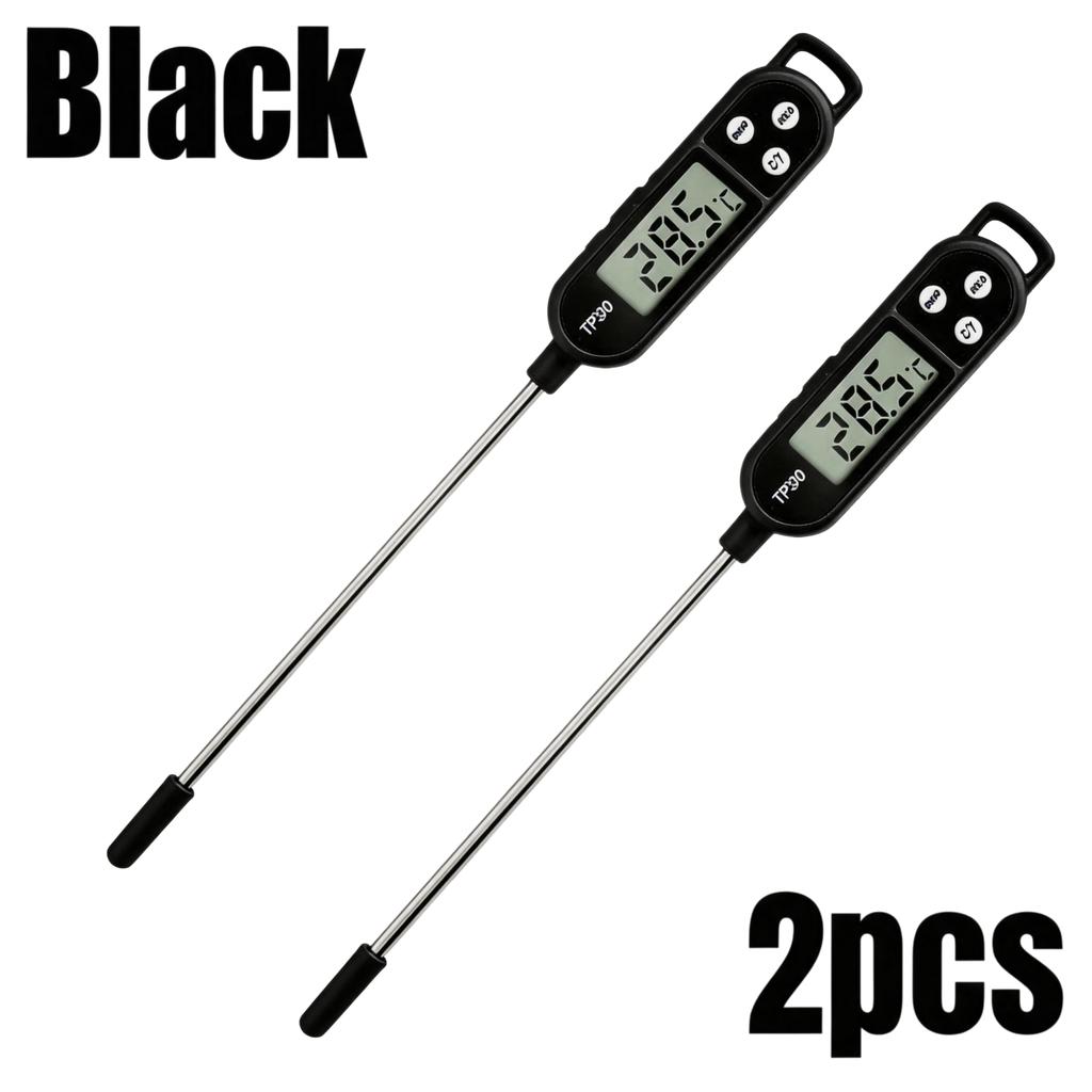 1/2pcs Digital Food Thermometer with LCD Display Meat Temperature Safety Plastic Probe for Home Cooking BBQ Use Kitchen Gadgets