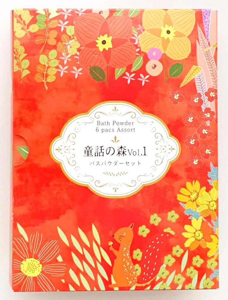 Kiyo Jochugiku Fairy Tale Forest Book 1 Fairy Tale Motif Bath Additives Citrus Honey Scent for Cute Small Gift Vol. (6 Packets) (Individually Wrapped)