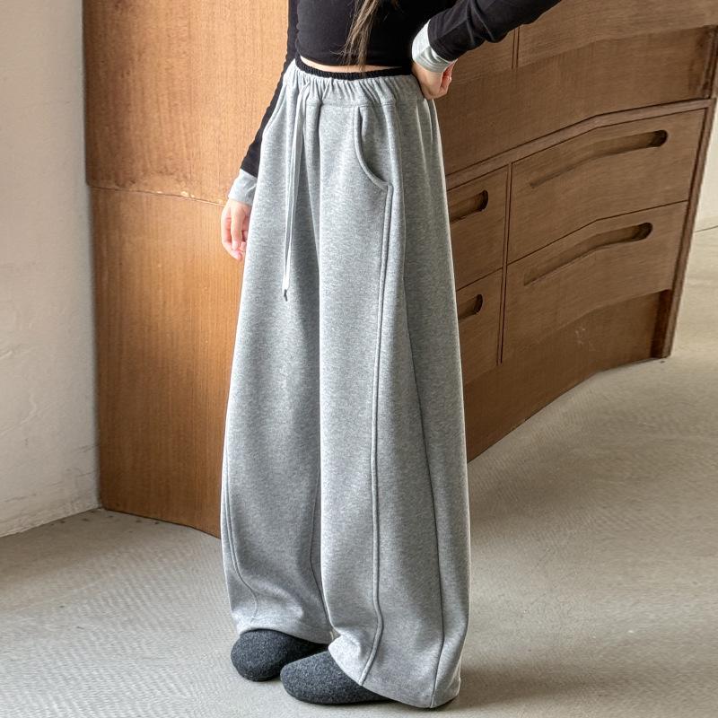 Girls' 2025 Fleece Scimitar Pants: Stylish and Casual Autumn/Winter Sweatpants for Big Kids