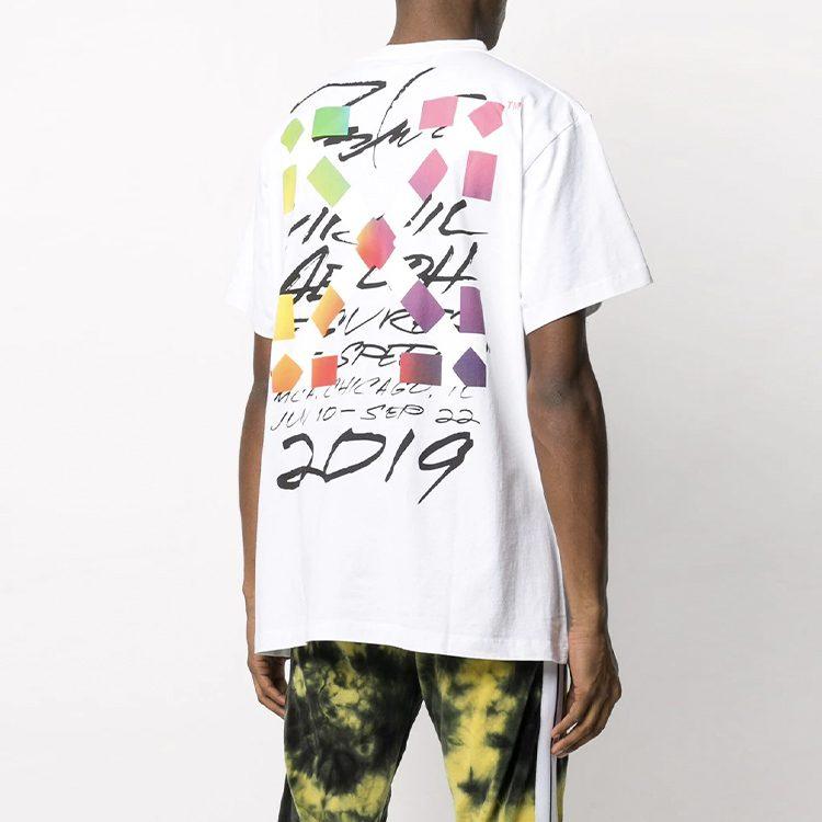 OFF WHITE X Futura Oversized Střih Mimozemšťan Tričko OMAA038S201850500188