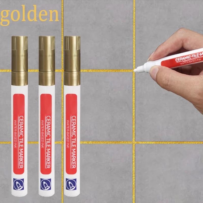 3PCS Ceramic Tile Bathroom Wall Floor Tile Gap Color Econtamination Seam Repair Pens Decontamination Seam Repair Tools YB005