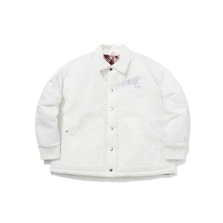 Li Ning Sports Fashion Series Reversible Warm Cotton Jacket Men Outerwear White AJDQ383-1